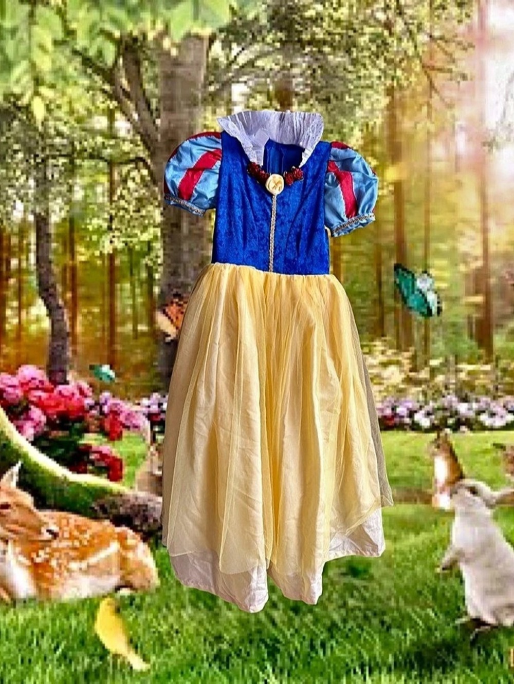 Disney Snow White Costume Dress Child Size 7-10
